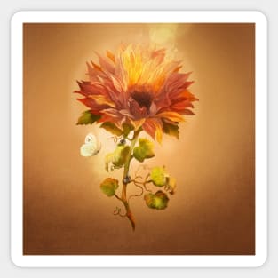 Autumn Flower Sticker